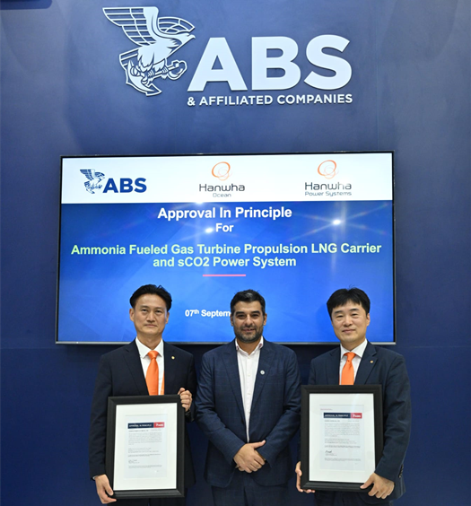 ABS grants approval to Hanwha Ocean’s ammonia-fuelled LNG carrier