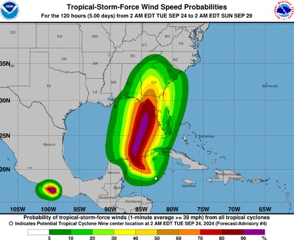Tropical storm Helene expected to strengthen into a major hurricane