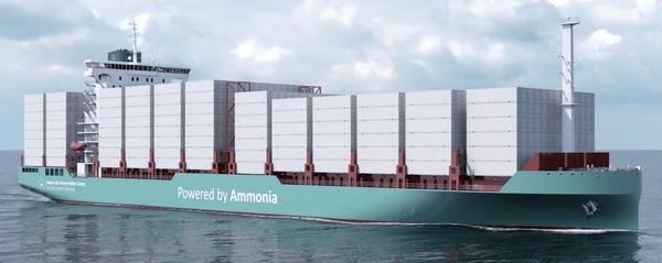 Multiple classification societies approve new ammonia container ship design